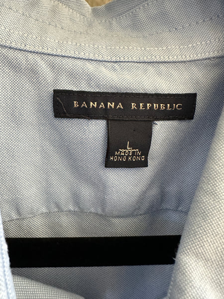 Banana Republic Men's Blue Dress Shirt