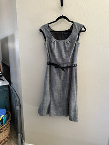 White House Black Market Gray Sleeveless Dress