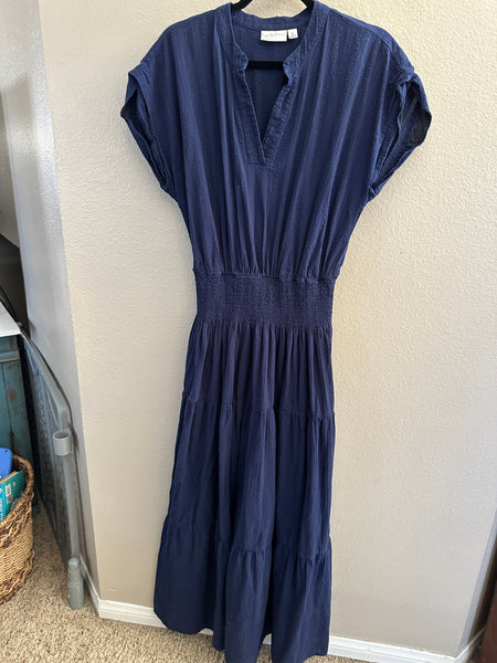 Premier Amour Navy Blue Long Dress