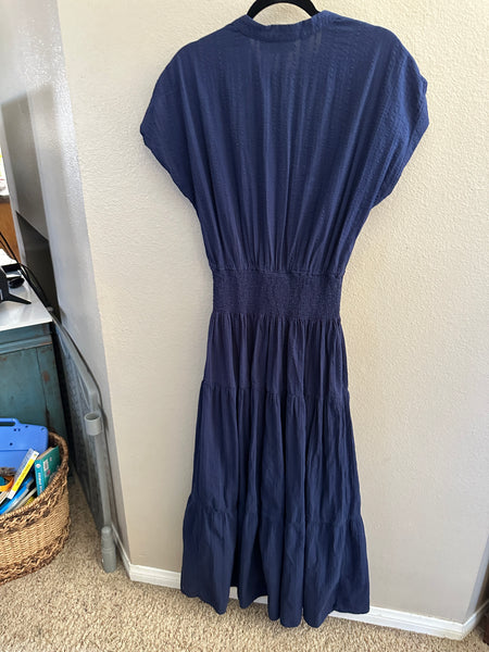 Premier Amour Navy Blue Long Dress