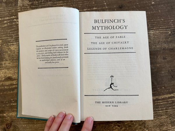 Bulfinchs Mythology title page