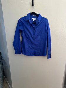 Chico's Blue Long Sleeve Blouse