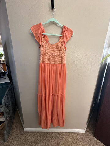 Sincerely Jules Orange Maxi Dress