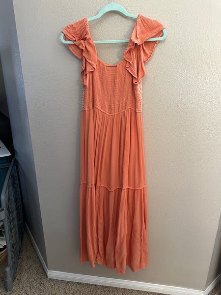 Sincerely Jules Orange Maxi Dress