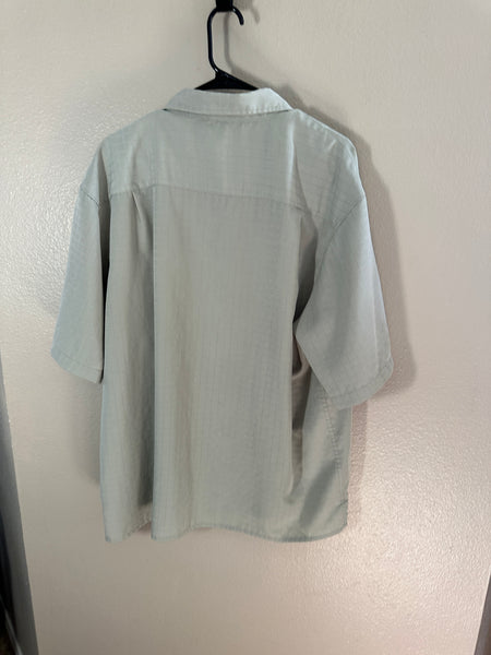 George Sueded Light Green Short Sleeve Shirt