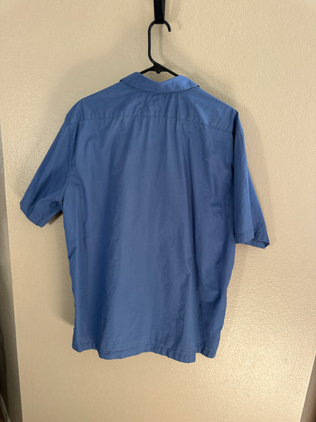 Structure Blue Short Sleeve Shirt