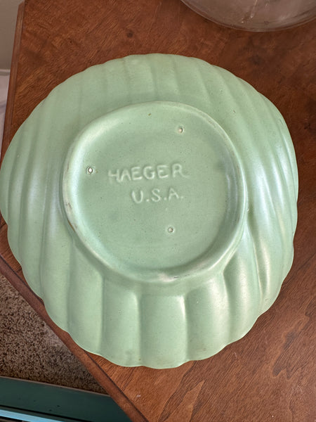 Vintage Haeger USA Pottery Shell Bowl