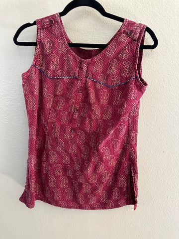 Handmade Sleeveless Blouse