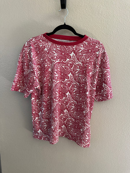 Pink Floral Blouse