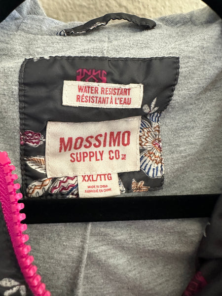 Mossimo Black Floral Rain Jacket