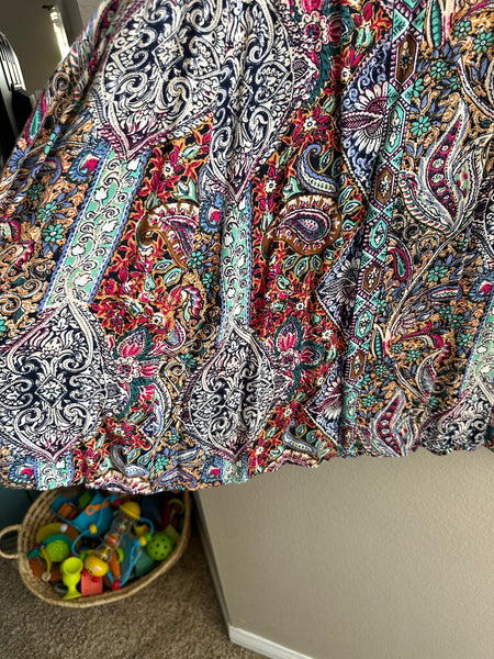 Vintage BocaBay Paisley Skirt