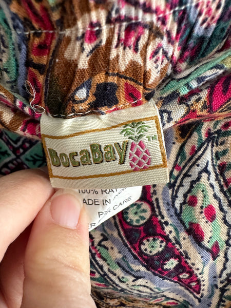 Vintage BocaBay Paisley Skirt