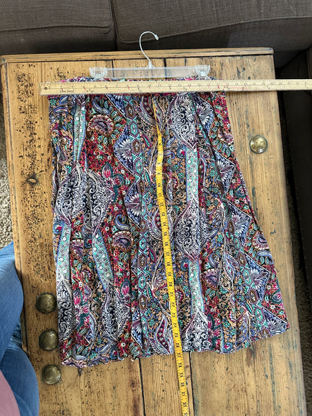 Vintage BocaBay Paisley Skirt