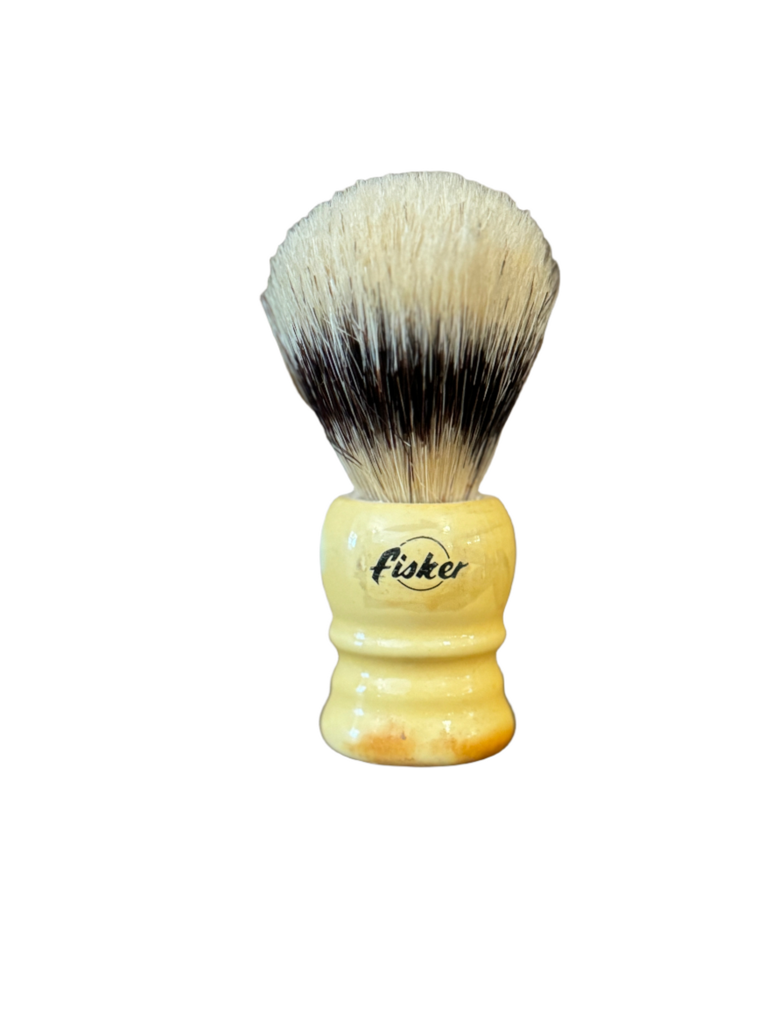 Vintage Fisker Shave Brush white background 