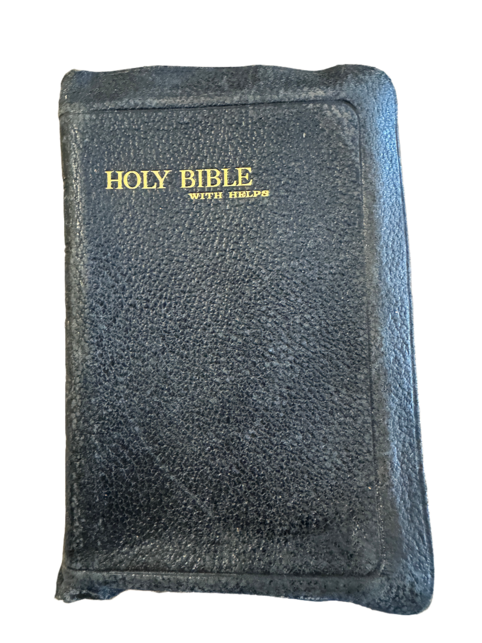 Vintage 1940s Pocket Bible Old and New Testament white background