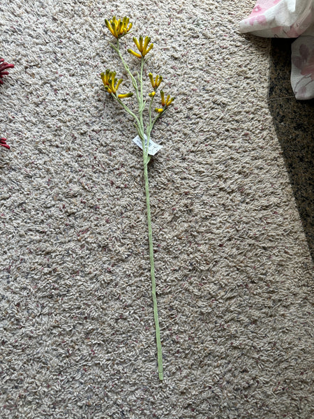 26" Faux Kangaroo Paw Stem
