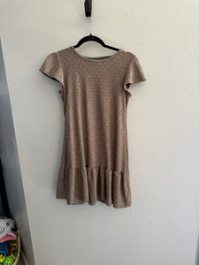 Olivia Rae Brown Eyelet Dress