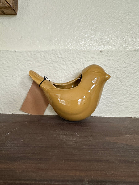 Stoneware Bird Vase with Magnet