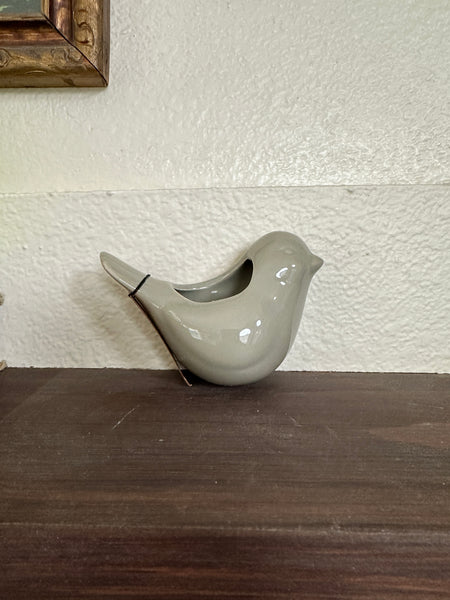 Stoneware Bird Vase with Magnet
