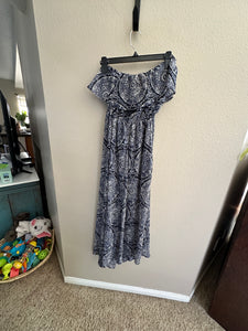 Hollister Navy Blue Strapless Dress