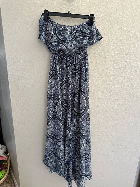 Hollister Navy Blue Strapless Dress