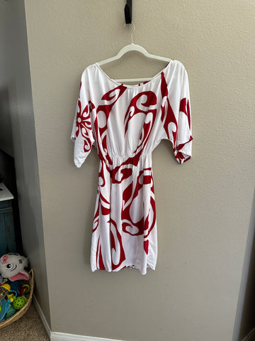 Mana Hine Hawaiian Print Dress