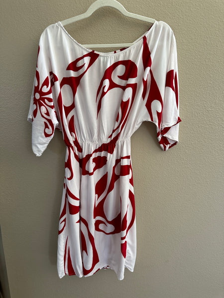 Mana Hine Hawaiian Print Dress