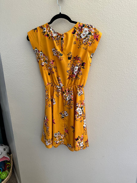 Sweet Rain Yellow Floral Dress