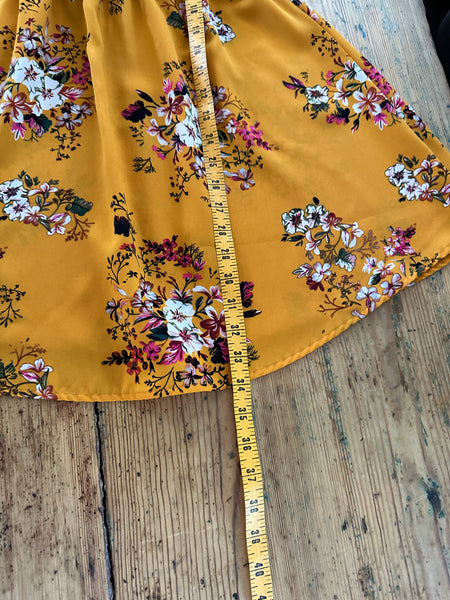 Sweet Rain Yellow Floral Dress