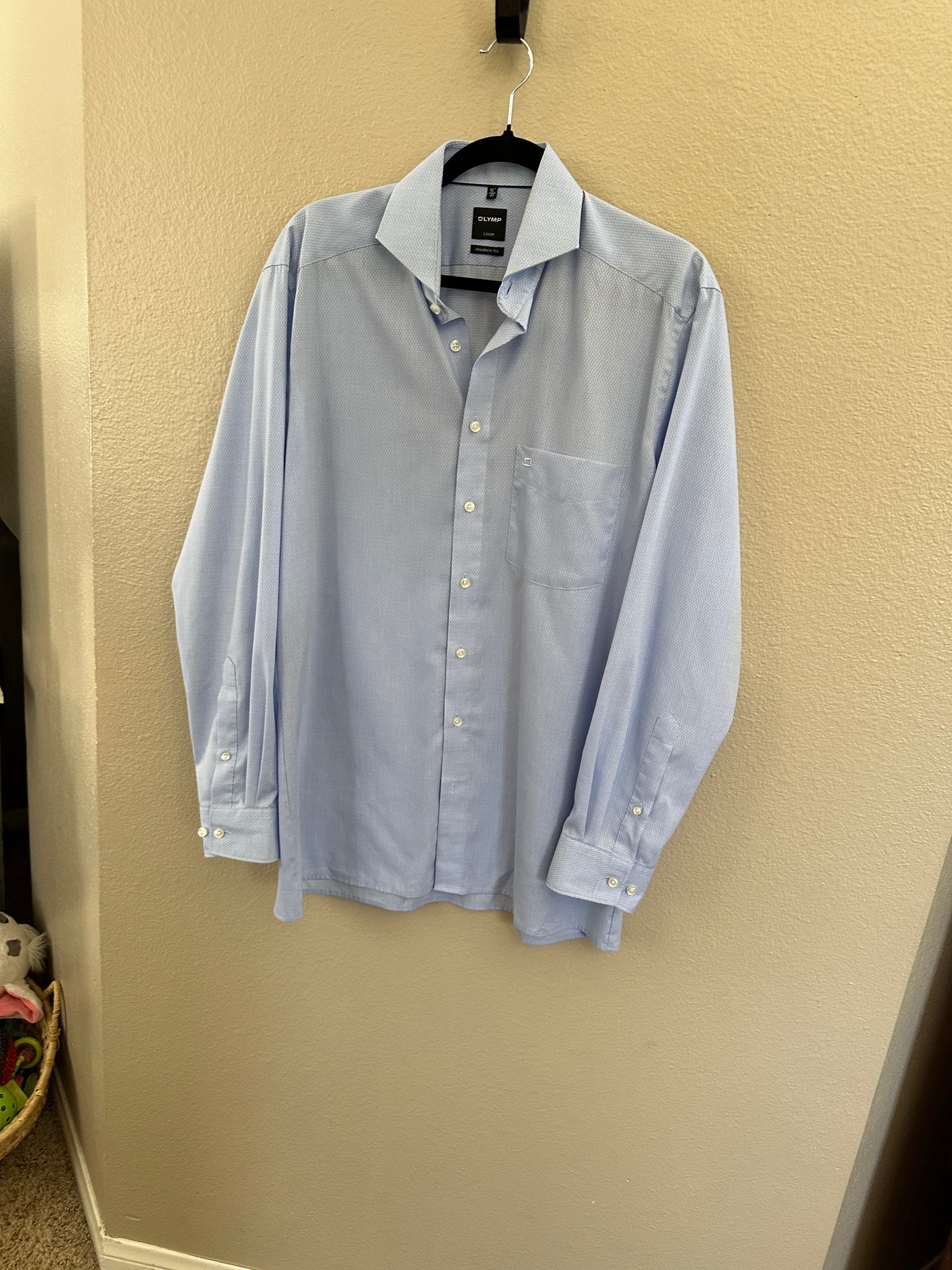 Olymp Luxor Light Blue Dress Shirt