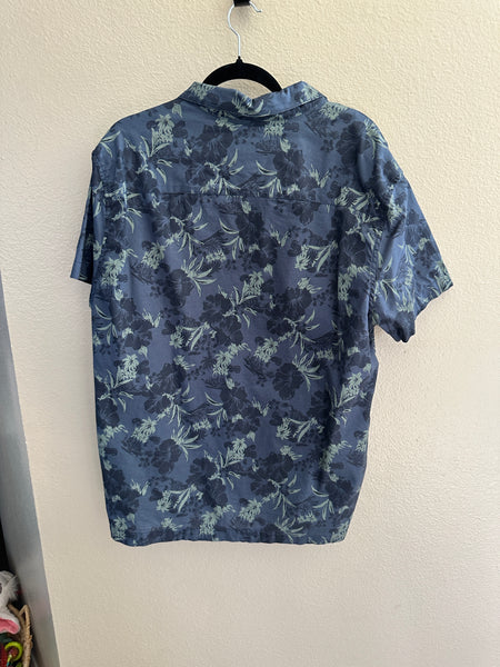 Mutual Weave Men's Blue Hawaiian Shirt