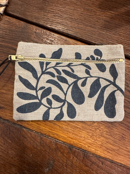 Woven Cotton Printed Zip Pouch