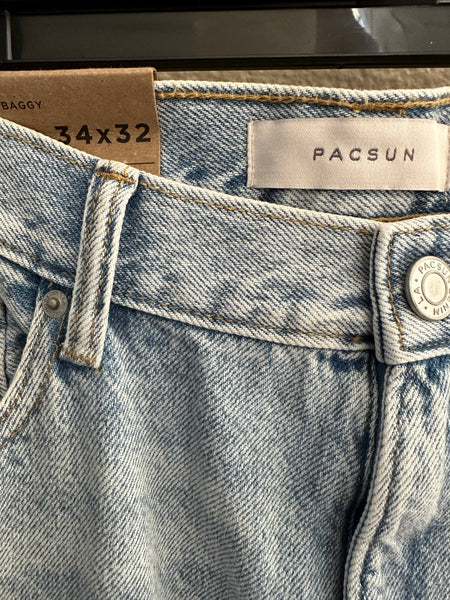 Pacsun Mid Rise Baggy Fit Wide Leg Jeans NWT