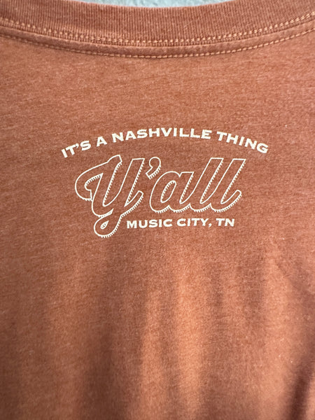 Cowboys and Country Music Nashville Brown/Orange T-Shirt