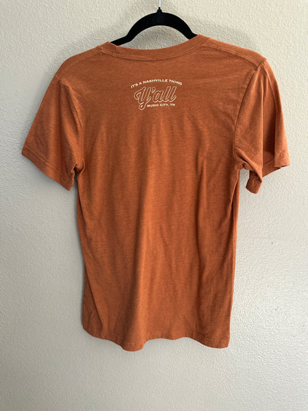 Cowboys and Country Music Nashville Brown/Orange T-Shirt