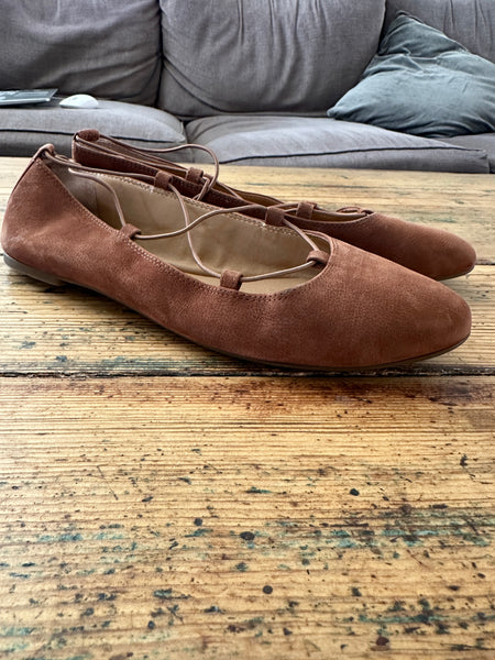 Lucky Brand Ballet Brown Flats