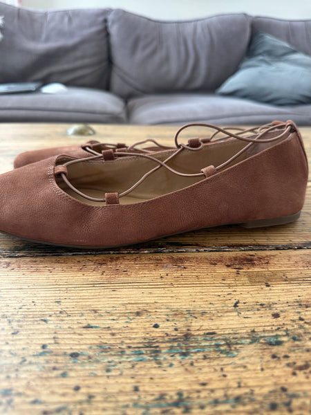 Lucky Brand Ballet Brown Flats