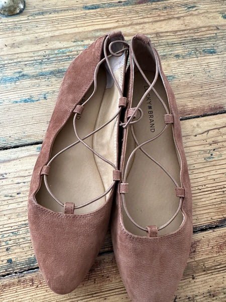 Lucky Brand Ballet Brown Flats