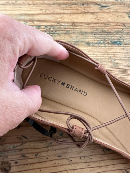 Lucky Brand Ballet Brown Flats