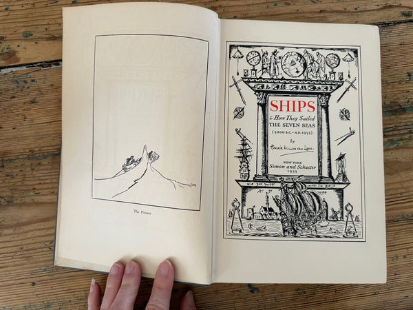 1935 Ships and How They Sailed The Seven Seas title page