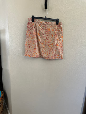 Split Floral Skirt