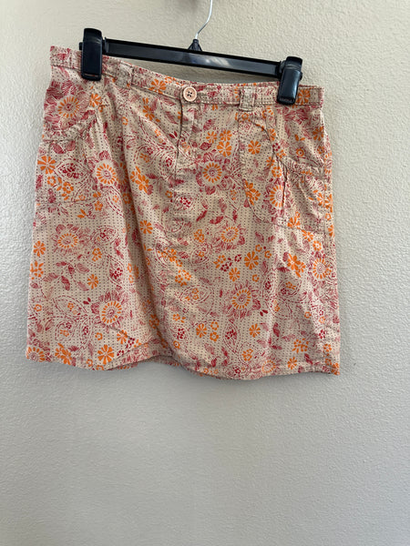 Split Floral Skirt