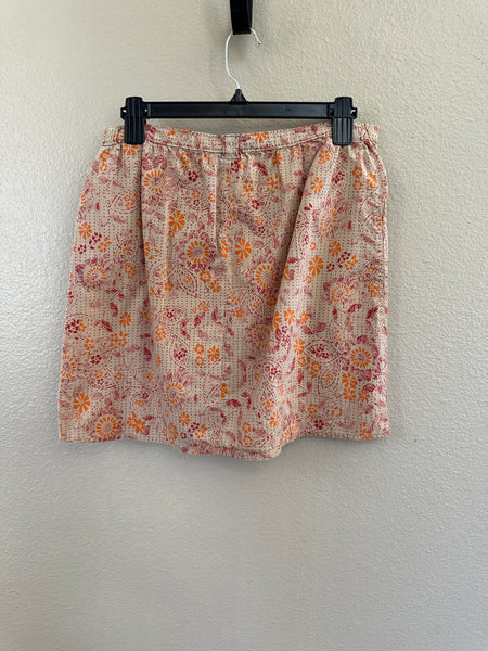 Split Floral Skirt