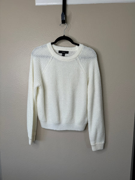 Forever 21 Women's White Long Sleeve Sweater