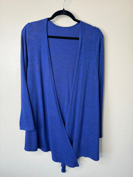 Women's Blue Long Sleeve Cardigan