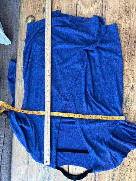 Women's Blue Long Sleeve Cardigan