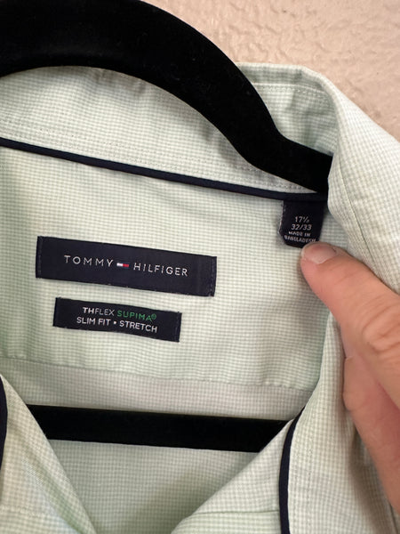 Tommy Hilfiger Green Dress Shirt