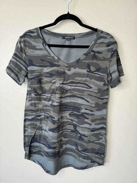 Haoduoyi Women's Camo Short Sleeve Blouse