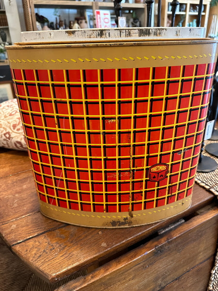 Vintage Thermos Oval Cooler front