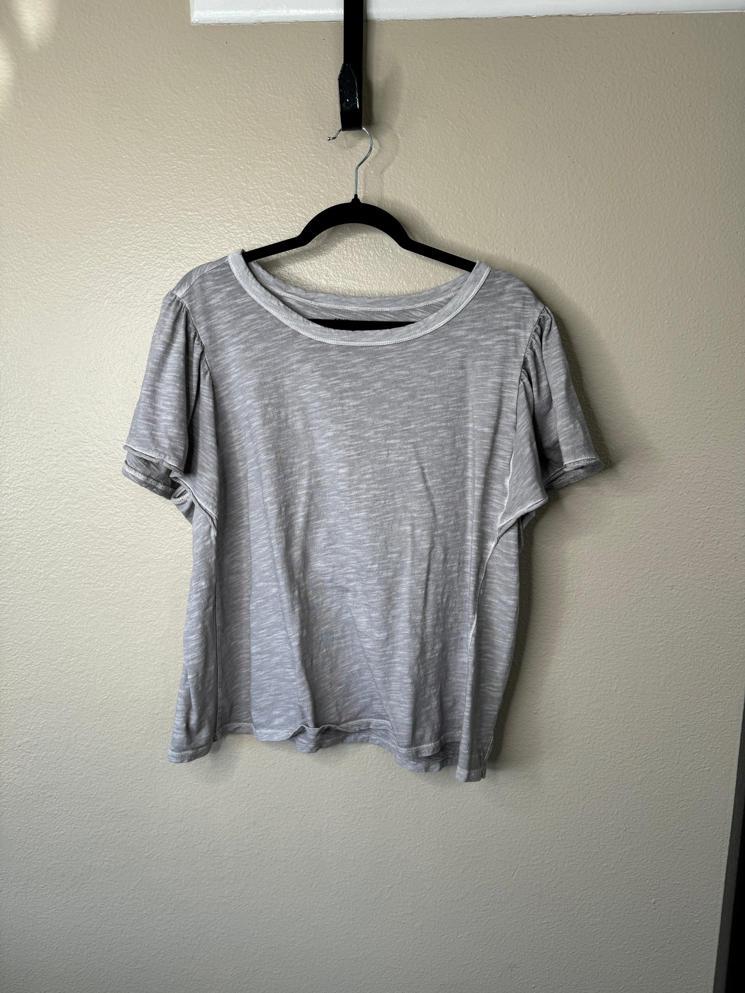 Sonoma Women's Gray Short Sleeve Blouse 